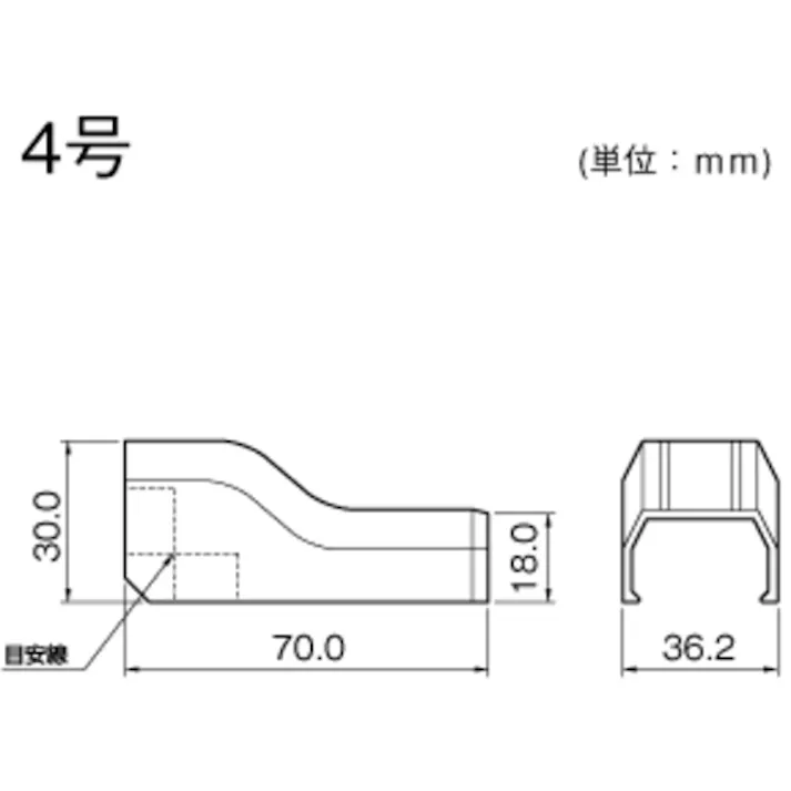 【CAINZ-DASH】マサル工業 ニュー・エフモール付属品 コンビネーション 4号 ブラウン SFMC46【別送品】