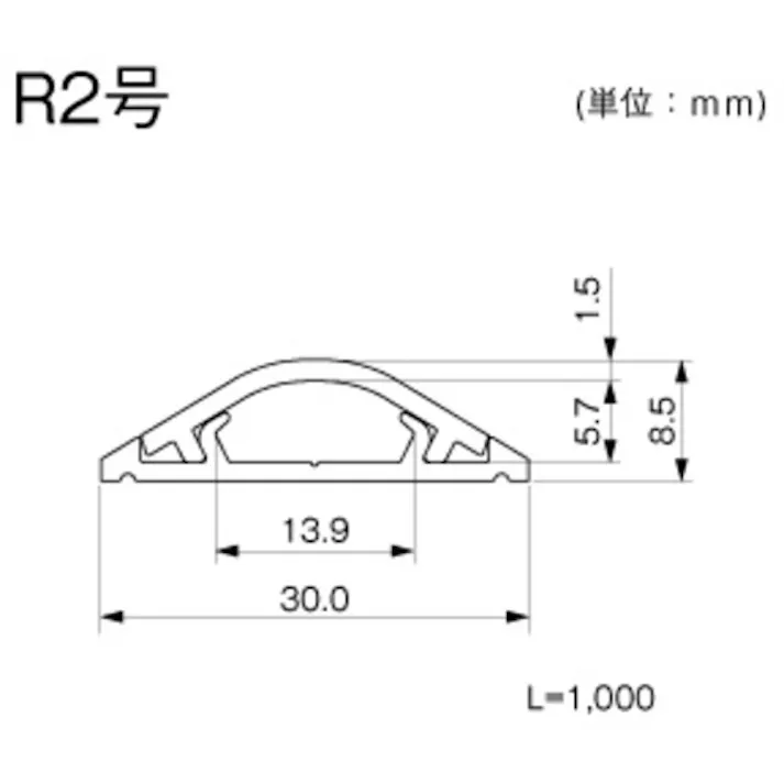 【CAINZ-DASH】マサル工業 ガードマン2R 2号 1m ベージュ GR2107【別送品】