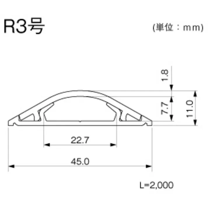 【CAINZ-DASH】マサル工業 ガードマン2R 3号 2m ミルキーホワイト GR3203【別送品】