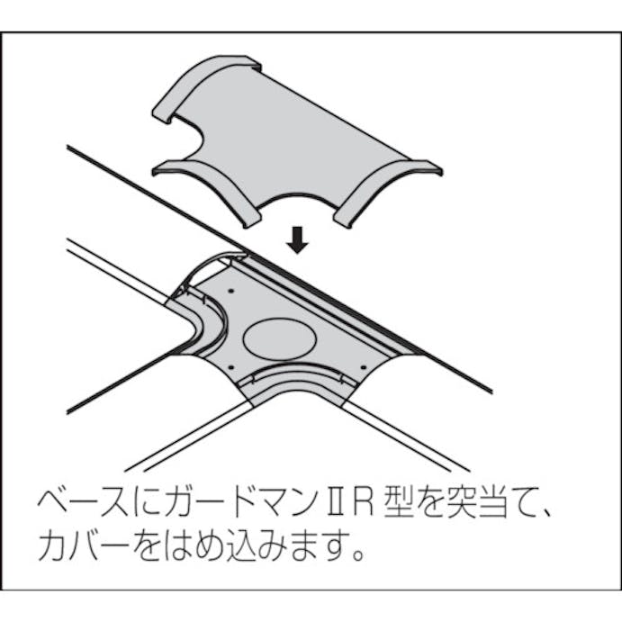 【CAINZ-DASH】マサル工業 ガードマン２Ｒ型付属品　Ｔ型ブンキ　５号　ベージュ GAT57【別送品】