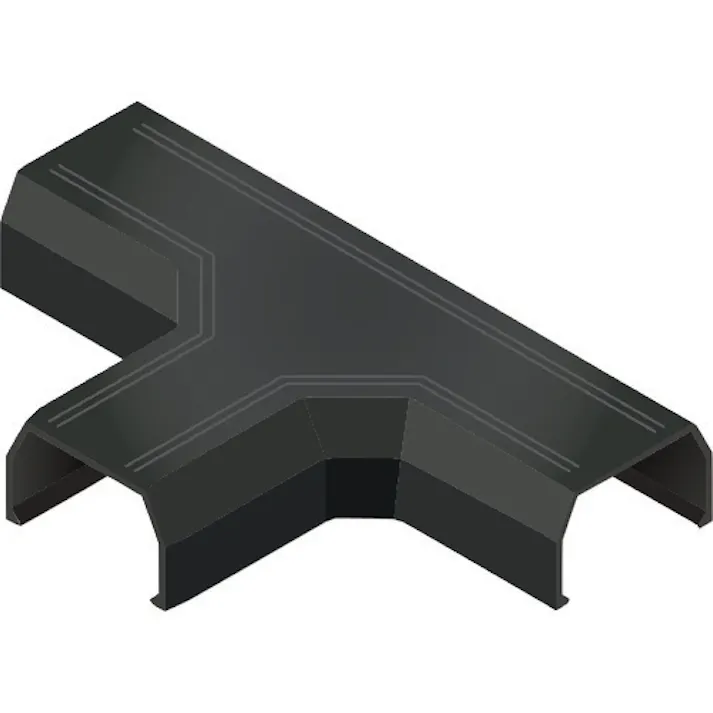 【CAINZ-DASH】マサル工業 ニュー・エフモール付属品 T型ブンキ 1号 ブラック SFMTB1W【別送品】