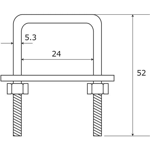 CAINZ-DASH】和気産業 コ型ボルトセット 15－806 M6X1／2 15