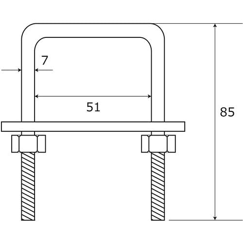 CAINZ-DASH】和気産業 コ型ボルトセット 15－810 M8X1