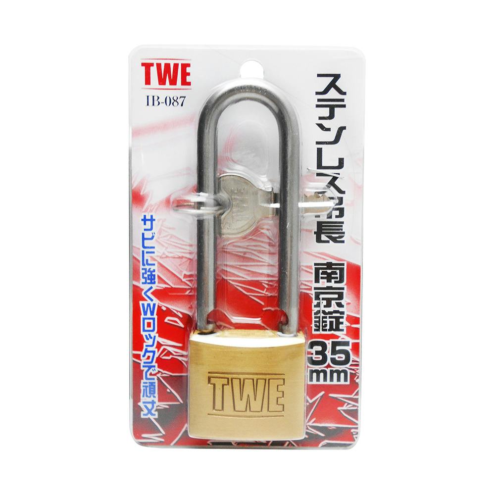 WAKI ステンレス吊長南京錠 IB-087 35mm 南京錠 WAKI ステンレス吊長南京錠 IB-087 35mm 南京錠