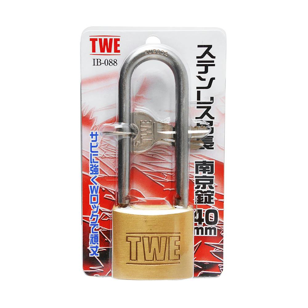 アイアイ TWE ステンレス吊長 南京錠 IB-088 40mm | 侵入防止 アイアイ TWE ステンレス吊長 南京錠 IB-088 40mm | 侵入防止