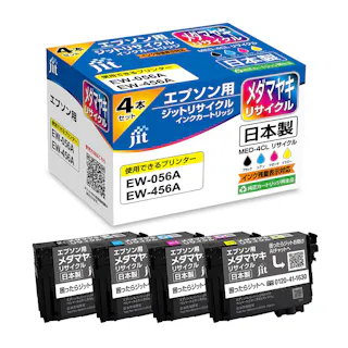 ジット リサイクルインクカートリッジ エプソン用 メダマヤキ 4本セット JIT-EMED4P