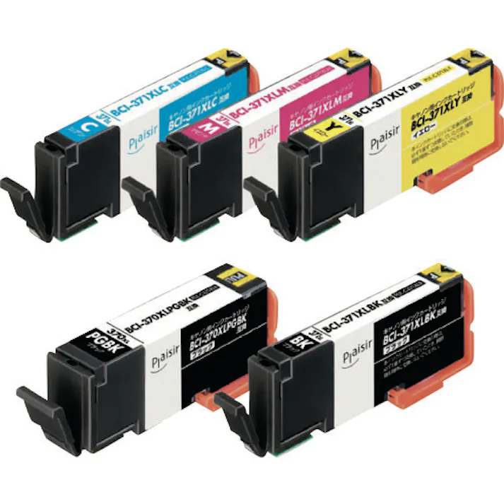 【CAINZ-DASH】エレコム プレジール キヤノン BCI-371XL+370XL 5MP対応 5色 PLE-C371XL5P【別送品】