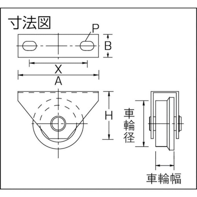 【CAINZ-DASH】ＭＡＲＵＫＩ　ＨＡＲＤＷＡＲＥＣＯＲＰＯＲＡＴＩＯＮ 枠付トロッシャー重量車　７５ｍｍ　Ｌ型 C-1150-75【別送品】