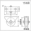 【CAINZ-DASH】ＭＡＲＵＫＩ　ＨＡＲＤＷＡＲＥＣＯＲＰＯＲＡＴＩＯＮ 枠付重量車　５０ｍｍ　平型 C-1400-50【別送品】