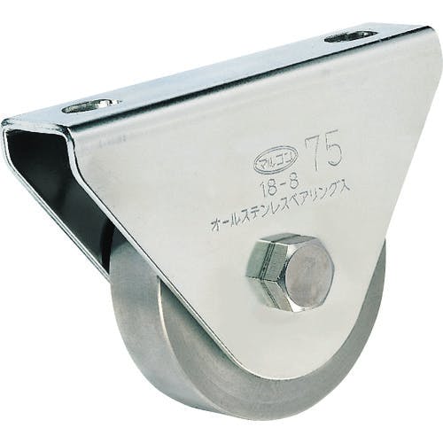 MARUKI HARDWARECORPORATION オールステンレス枠付重量車 110mm 平型 S-3750-110 重量戸車(ステンレス車) MARUKI HARDWARECORPORATION オールステンレス枠付重量車 110mm 平型 S-3750-110 重量戸車(ステンレス車)