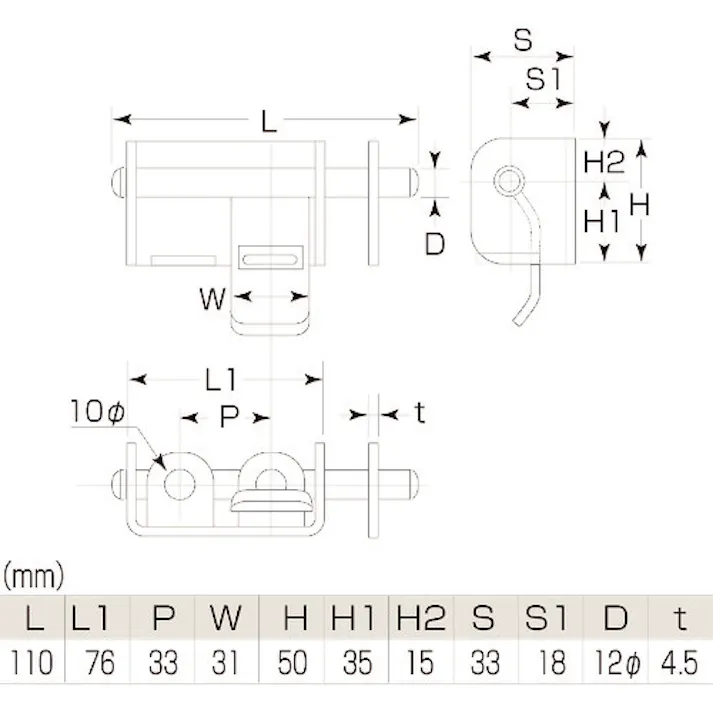 【CAINZ-DASH】MARUKI HARDWARECORPORATION 鉄W貫抜 小 N-800-070【別送品】