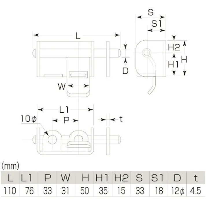 【CAINZ-DASH】MARUKI HARDWARECORPORATION 鉄W貫抜 小 N-800-070【別送品】