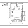 【CAINZ-DASH】ＭＡＲＵＫＩ　ＨＡＲＤＷＡＲＥＣＯＲＰＯＲＡＴＩＯＮ 黒トランク取手　７０ｍｍ C-540-70U【別送品】