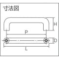 【CAINZ-DASH】ＭＡＲＵＫＩ　ＨＡＲＤＷＡＲＥＣＯＲＰＯＲＡＴＩＯＮ ステンＯ型ハンドル　２５φ×４５０ｍｍ　ＨＬ G-470-451【別送品】