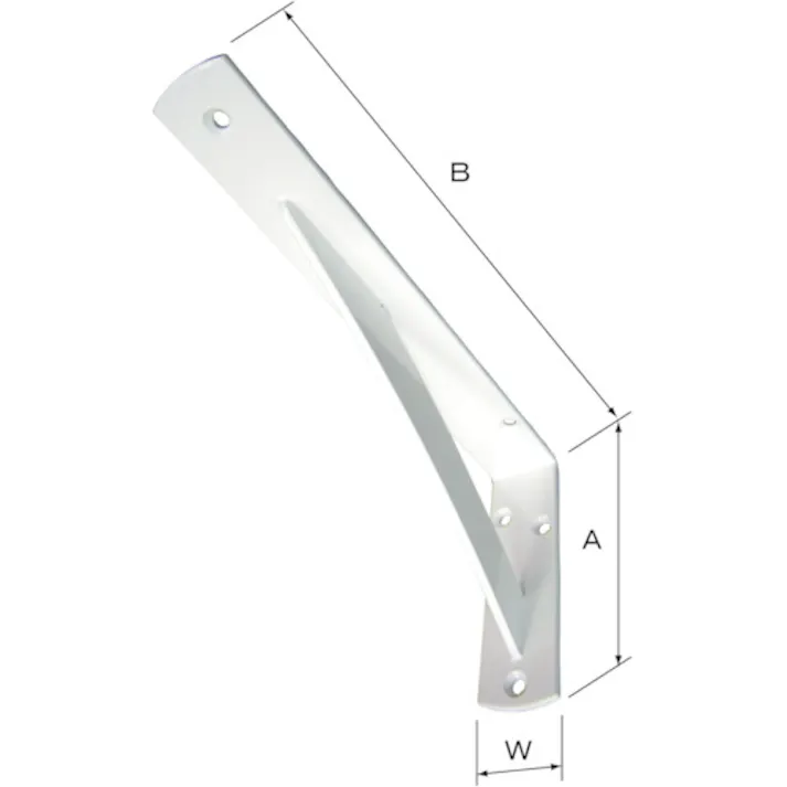 【CAINZ-DASH】MARUKI HARDWARECORPORATION パワー棚受(スチール)150X300 ホワイト N-475 15S【別送品】