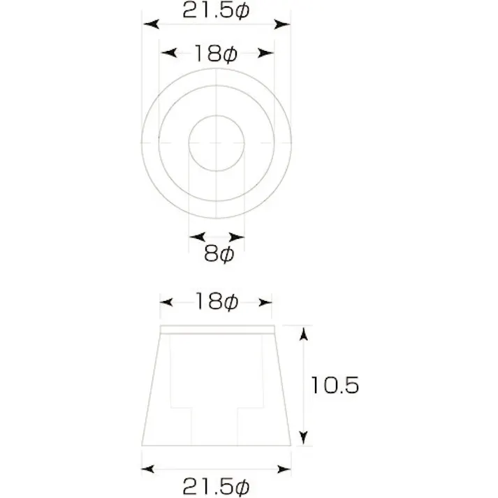 【CAINZ-DASH】MARUKI HARDWARECORPORATION 公団戸当用(ゴムのみ) 白色 M-300-00S【別送品】