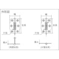 【CAINZ-DASH】ＭＡＲＵＫＩ　ＨＡＲＤＷＡＲＥＣＯＲＰＯＲＡＴＩＯＮ バネ丁番　片開　６４（ヌリ薄緑塗料仕上） N-150-642【別送品】