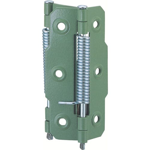 MARUKI HARDWARECORPORATION バネ丁番 両開 76(ヌリ薄緑塗料仕上) N-150-761 蝶番(建築蝶番) MARUKI HARDWARECORPORATION バネ丁番 両開 76(ヌリ薄緑塗料仕上) N-150-761 蝶番(建築蝶番)
