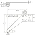 【CAINZ-DASH】丸喜金属本社 ステンレス　上枠付戸当　ＨＬ　左 S-400NL001【別送品】