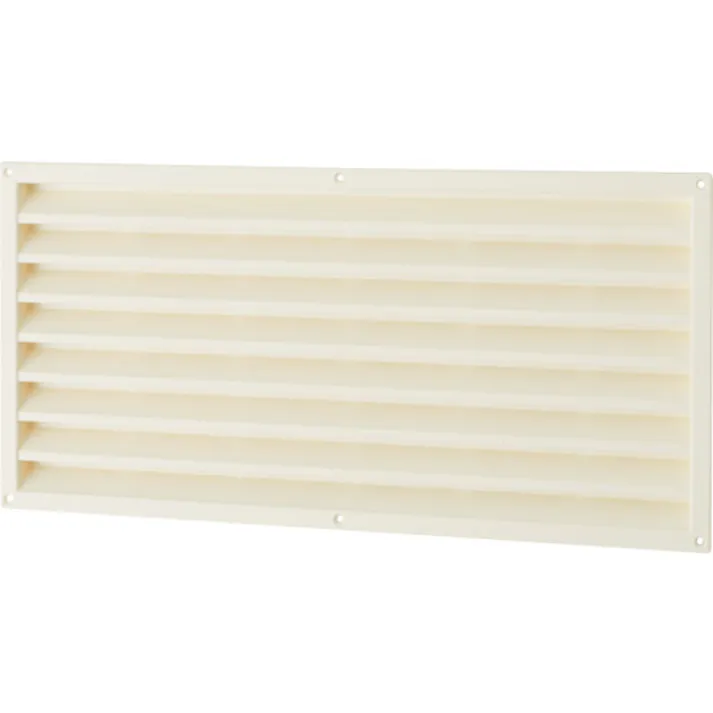 【CAINZ-DASH】MARUKI HARDWARECORPORATION P.Cドアー用ガラリ 小 170X380mm ミルキーホワイト P-130-07F【別送品】