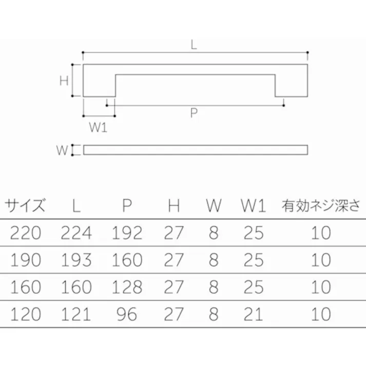 【CAINZ-DASH】MARUKI HARDWARECORPORATION コワンハンドル 190mm サテンシルバー MHD-45019J【別送品】