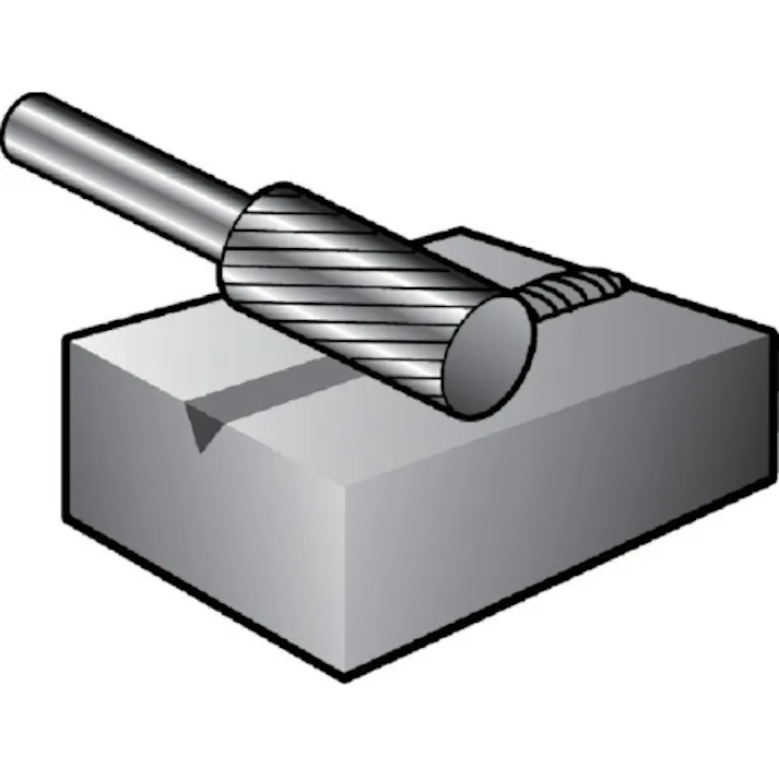 【CAINZ-DASH】ニューレジストン 超硬バー 円筒dカット 刃径1.5×刃長6×軸径3×軸長32 超硬 TCBT1050D【別送品】