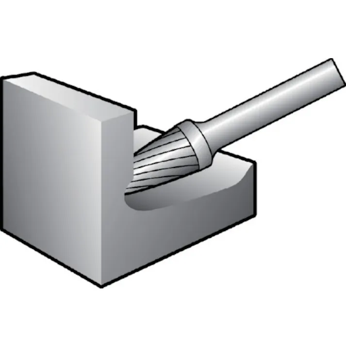 【CAINZ-DASH】ニューレジストン 超硬バー ツクシkカット 刃径6×刃長16×軸径6×軸長34 超硬 TCBT9400K【別送品】