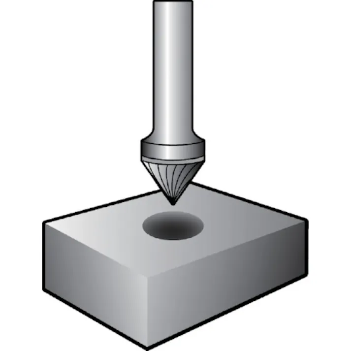 【CAINZ-DASH】ニューレジストン 超硬バー 60°sカット 刃径10×刃長8×軸径6×軸長47 ロー付 TCBT2940【別送品】