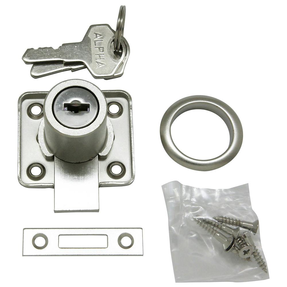 阿波錠 アルファ シリンダーロッカー錠 V-4580 | ねじ・くぎ・針金