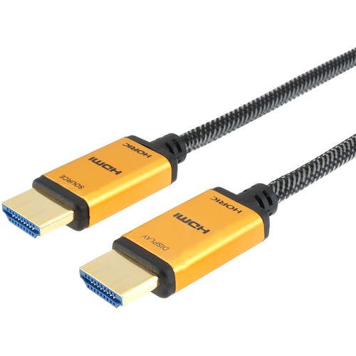 ホーリック 光ファイバー HDMIケーブル 10m メッシュケーブル ゴールド HH100-533GM HH100-533GM HDMIケーブル ホーリック 光ファイバー HDMIケーブル 10m メッシュケーブル ゴールド HH100-533GM HH100-533GM HDMIケーブル