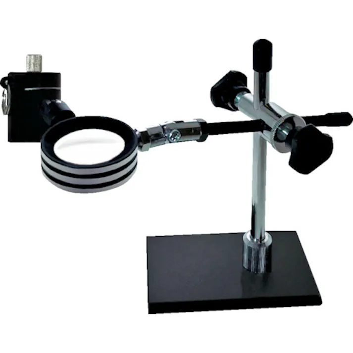 【CAINZ-DASH】京葉光器 LEDライト付スタンドルーペ 6x STA-06S/LED【別送品】