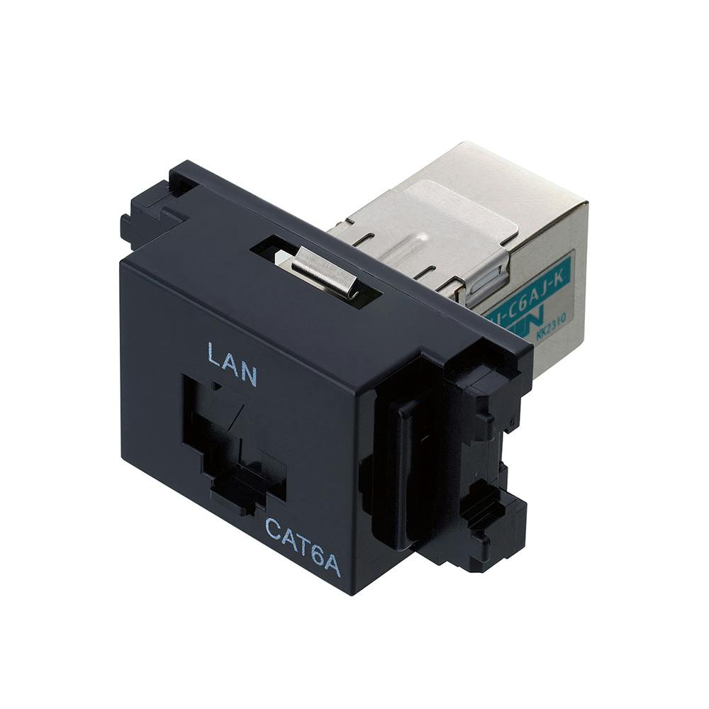 LANモジュラジャック CAT6A ブラック LMJ-C6AJ-K