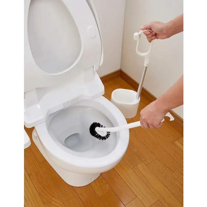 【CAINZ-DASH】日本クリンテック Kaz Clean トイレ用ブラシ&スタンドセット 赤 110493【別送品】