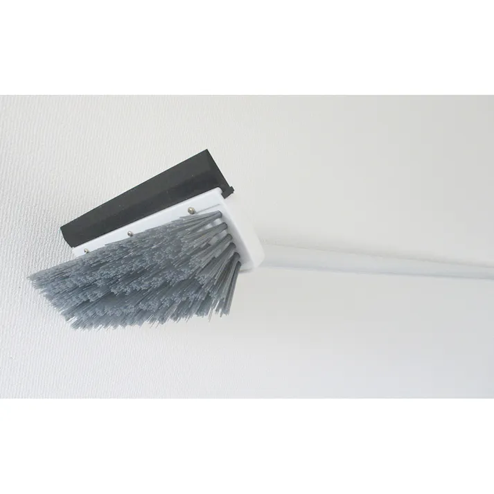 水切りワイパー付きデッキブラシ 20cm