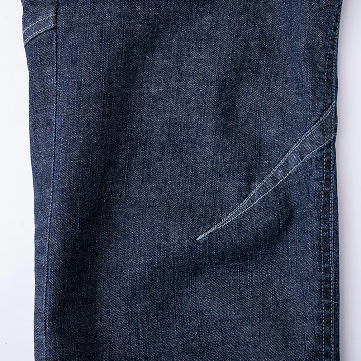 デニムストレッチカーゴパンツ インディゴブルー 3L