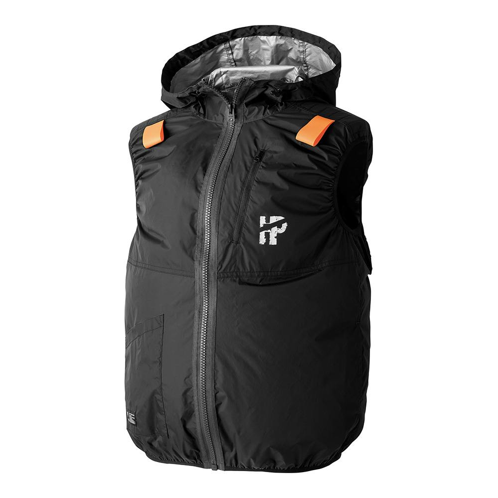 WZチタンコーティング・フードベスト(ハイバック仕様) B・ブラック LL