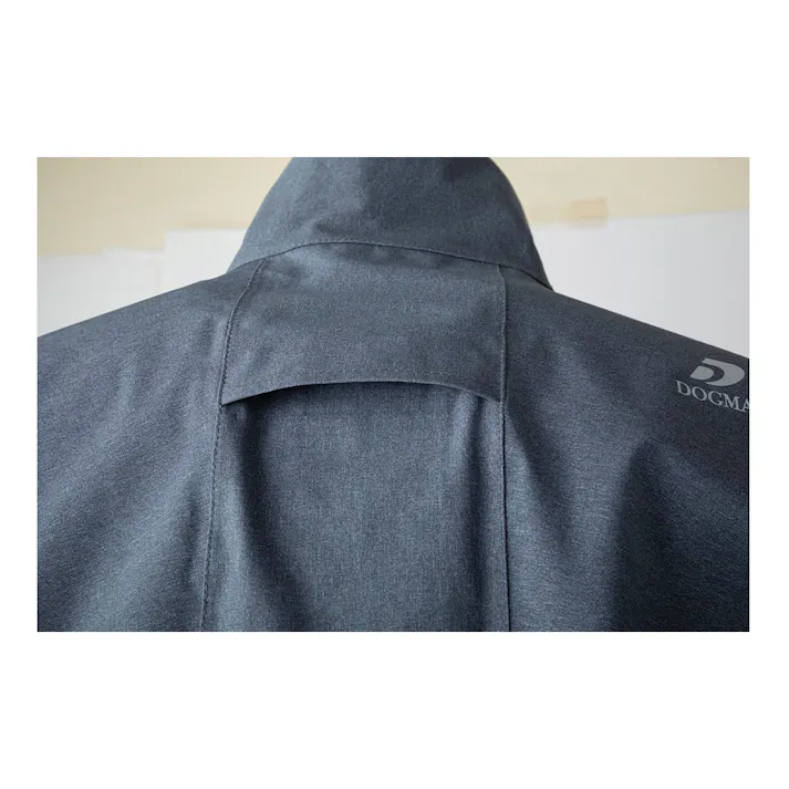 CHUSAN ストレッチレイン・リムーバルジャケット ブラック×ダークグレー M