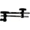 【CAINZ-DASH】ノガ社 マグネットスタンド用パーツ　旧ＭＢ１０３５用アーム一式（主柱、副柱、金具） MB0030【別送品】