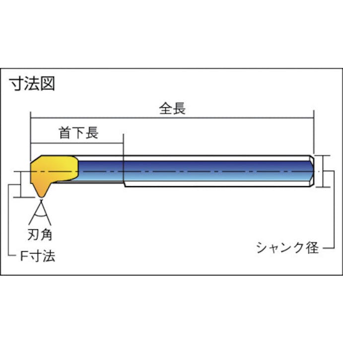 【CAINZ-DASH】カーメックス社 超硬ソリッドバー　タイニーツール・ねじ切り　シャンク径６ｍｍ　刃角６０° MIR6L15A60【別送品】