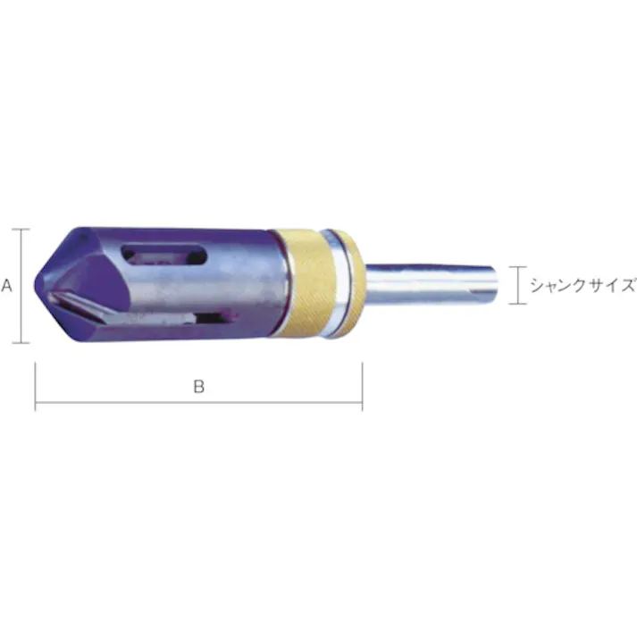 【CAINZ-DASH】コパル社 4-42内径用カウンターシンク90°スリムホルダー MT-2シャンク KP03-051【別送品】
