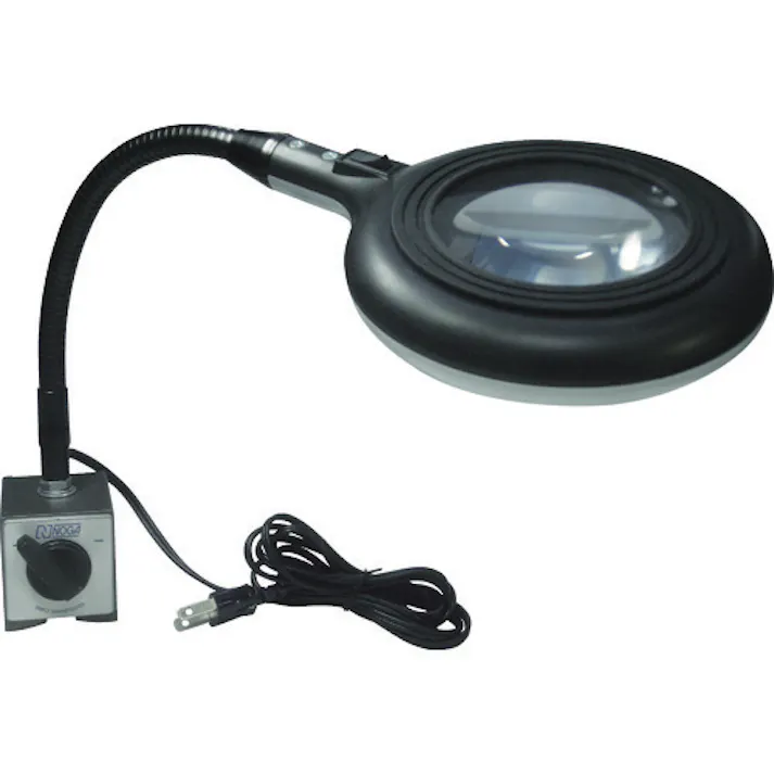 【CAINZ-DASH】ノガ社 ノガLEDスタンド拡大鏡付LEDドーナッツ LED6300【別送品】