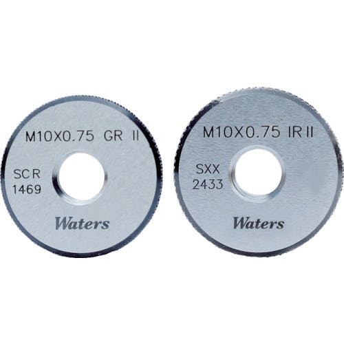 ウォーターズ社 メートルねじ工作用リングゲージ(旧JIS) WGRWR2M10X1.5 リングゲージ ウォーターズ社 メートルねじ工作用リングゲージ(旧JIS) WGRWR2M10X1.5 リングゲージ