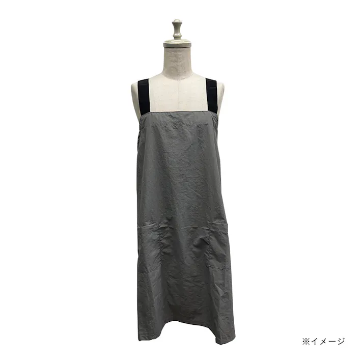 撥水エプロン グレー