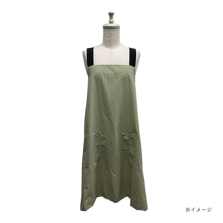 撥水エプロン くすみグリーン