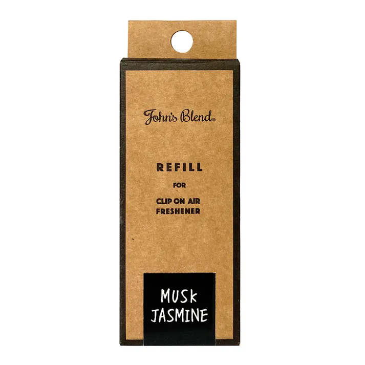 ノルコーポレーション John’s Blend クリップオンエアーフレッシュナー ムスクジャスミン 詰替