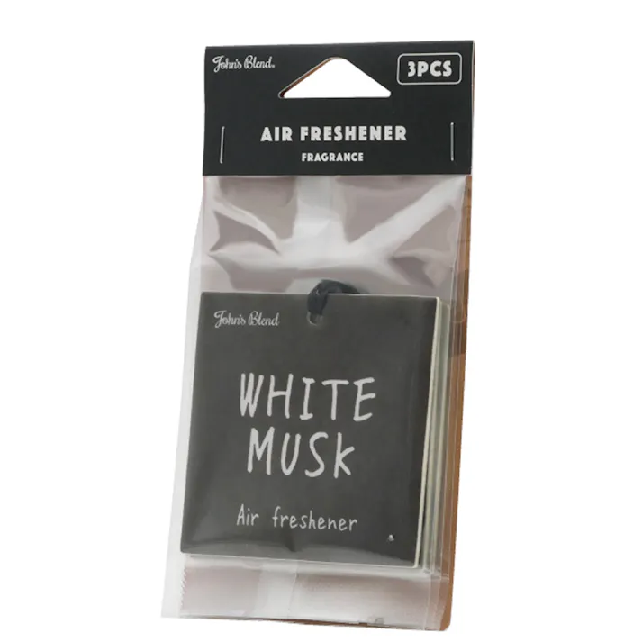 ノルコーポレーション John’s Blend スクエアデザイン エアーフレッシュナー JOH-10-1 3P