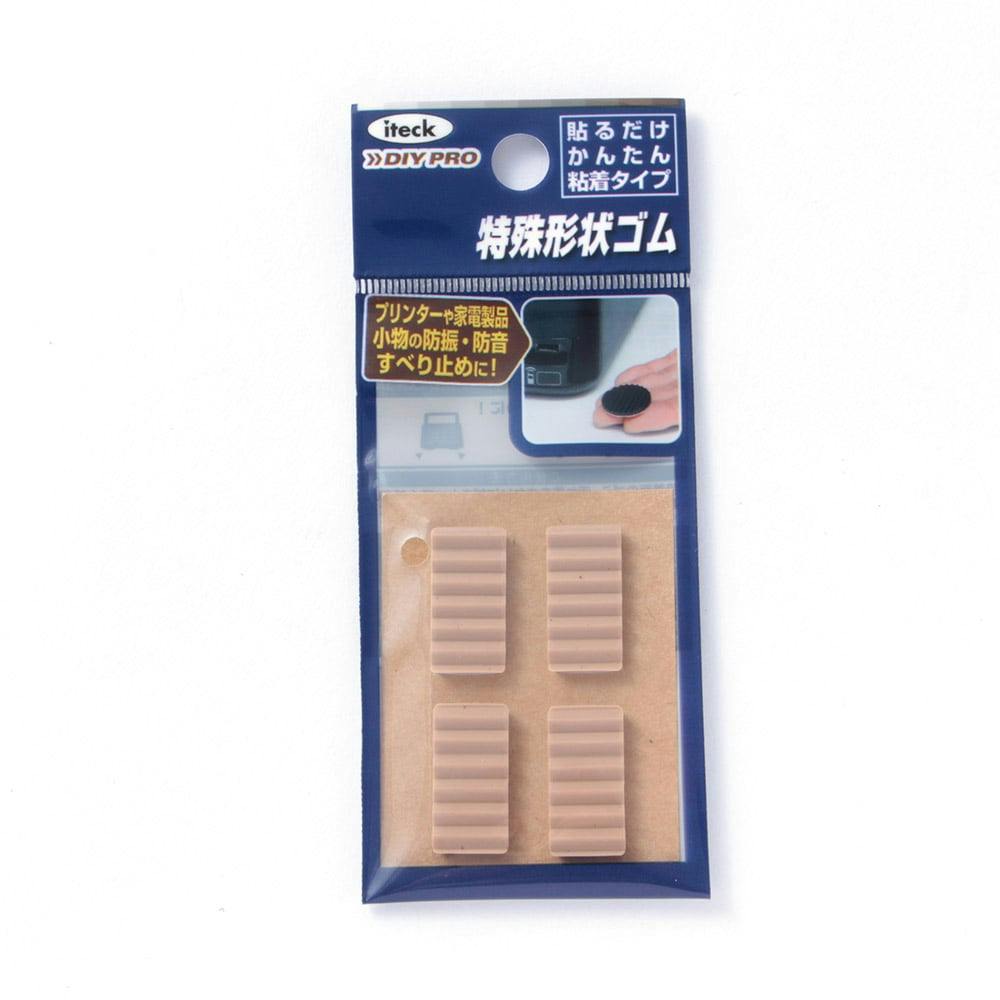 アイテック 波ゴムクッション 茶 KWR12-2 3×10×20mm ゴム素材 アイテック 波ゴムクッション 茶 KWR12-2 3×10×20mm ゴム素材
