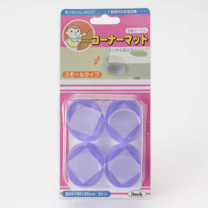 アイテック コーナーマット 透明タイプ スモールタイプ KCT-13 4個入