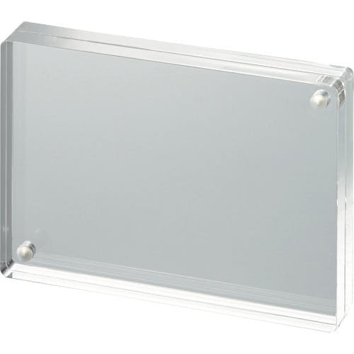 光 アクリルクリスタル 卓上メニュー&フォトフレーム 透明 89×127×20mm K-908D 樹脂板 光 アクリルクリスタル 卓上メニュー&フォトフレーム 透明 89×127×20mm K-908D 樹脂板