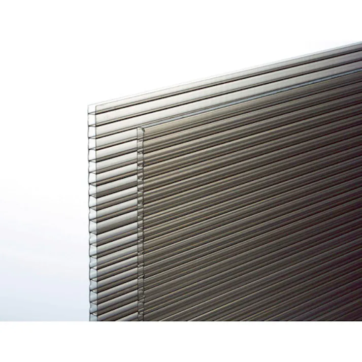 【CAINZ-DASH】光 ポリカ中空ボード スモーク 910×1820×4 KTP1894W-2【別送品】